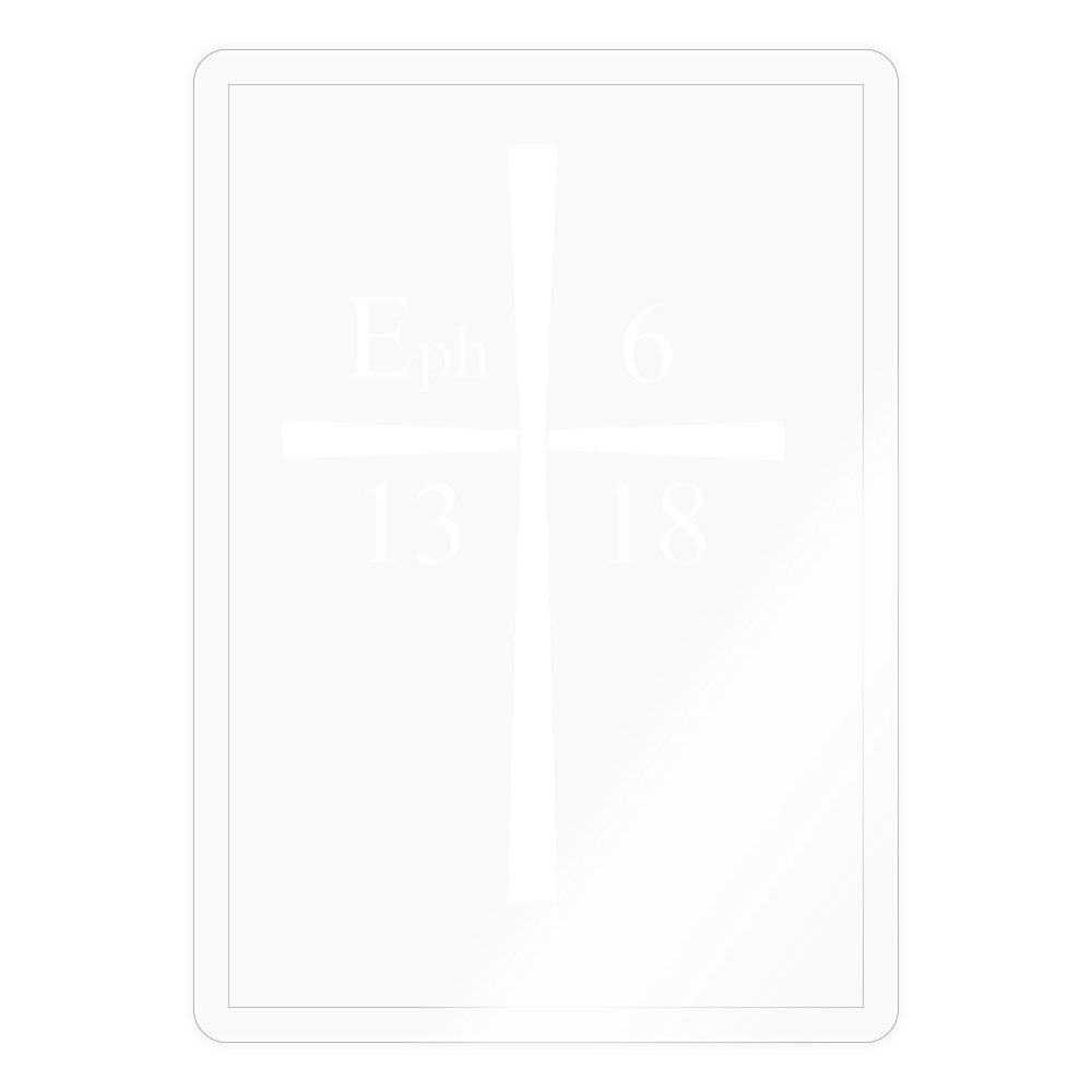 Sticker - transparent glossy